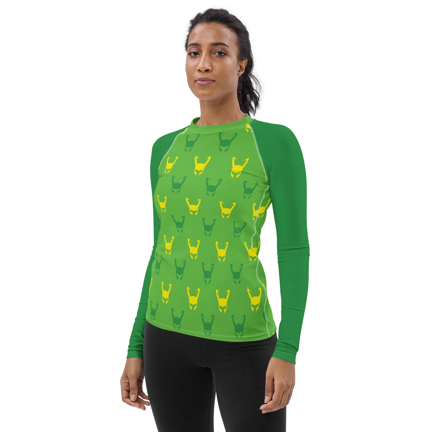 Loki Helmet (Green) Women's Rash Guard