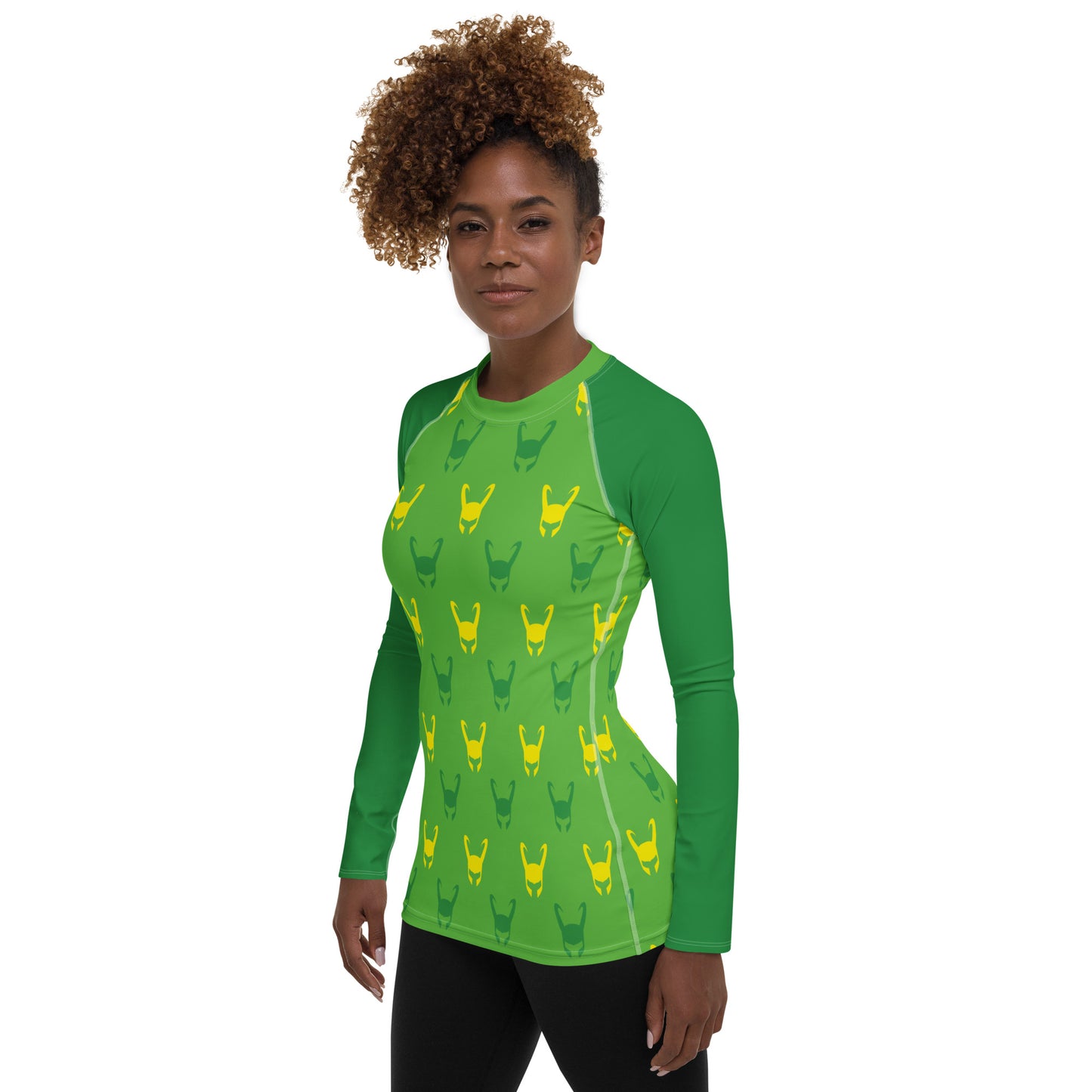 Loki Helmet (Green) Women's Rash Guard