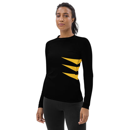 Wolverine (Black and Yellow) Women's Rash Guard