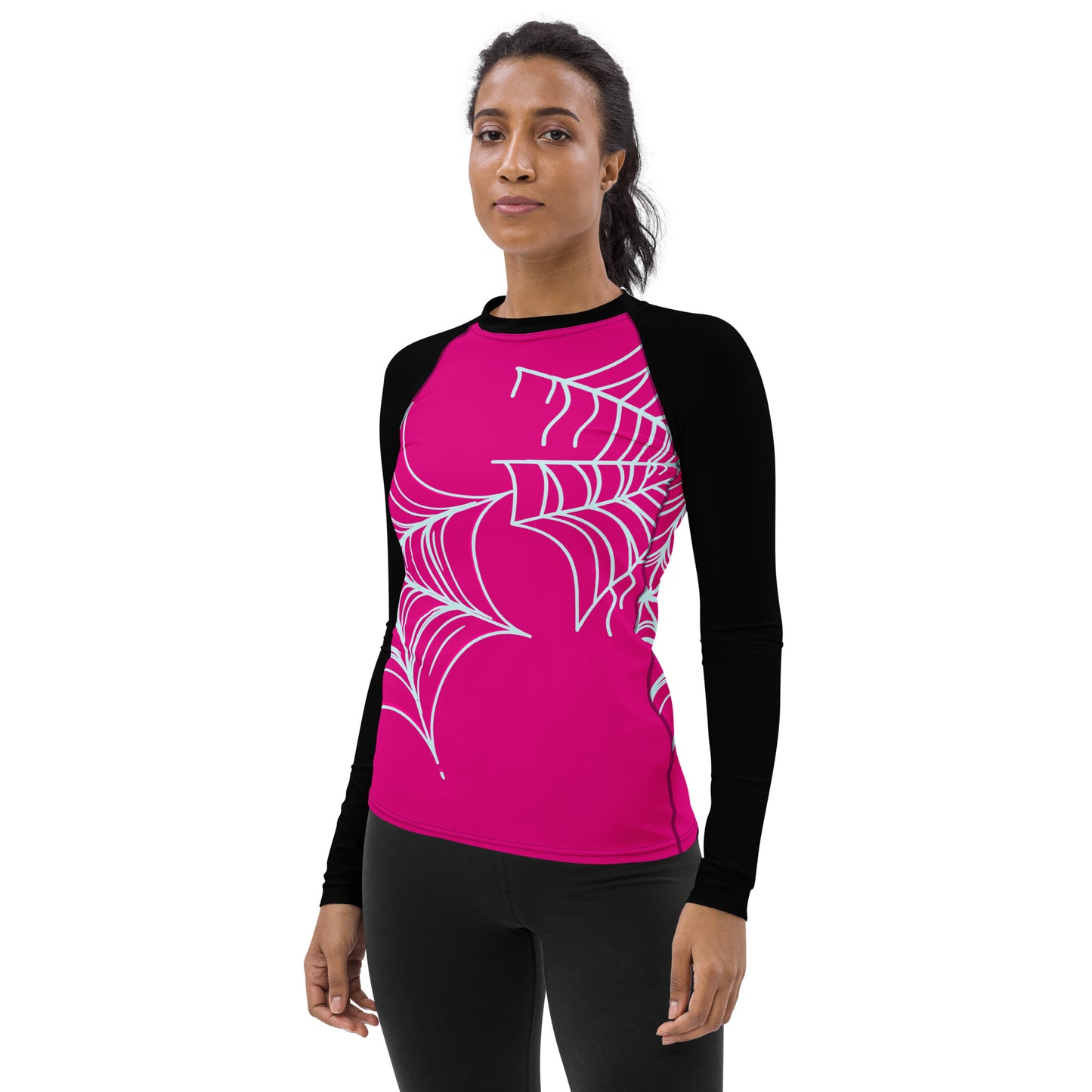 Spider-Gwen Webs (Pink) Women's Rash Guard