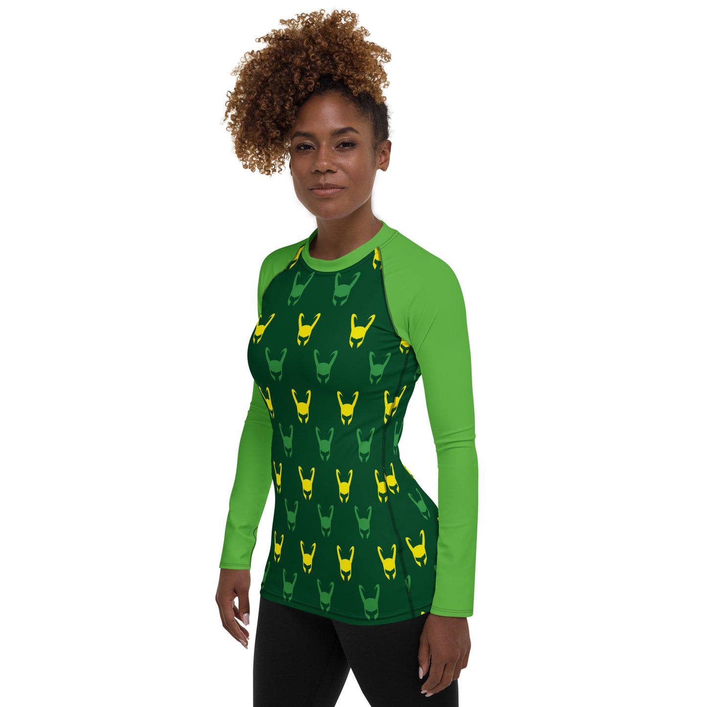 Loki Helmet (Dark Green) Women's Rash Guard