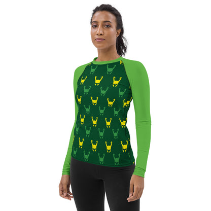 Loki Helmet (Dark Green) Women's Rash Guard