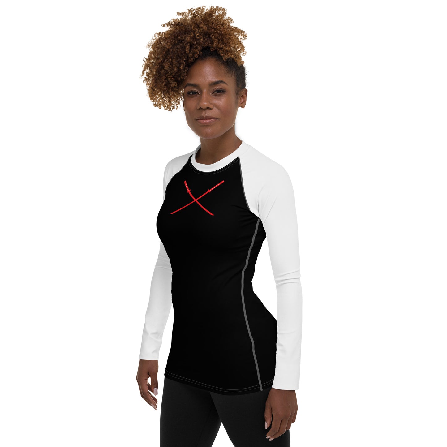 Deadpool Katanas (Black) Women's Rash Guard