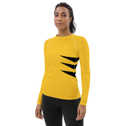 Wolverine (Yellow and Black) Women's Rash Guard