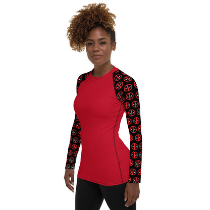 Deadpool Sleeves Women's Rash Guard