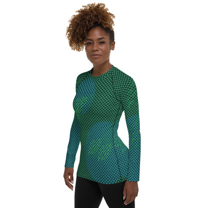 Mermaid Scales Women's Rash Guard