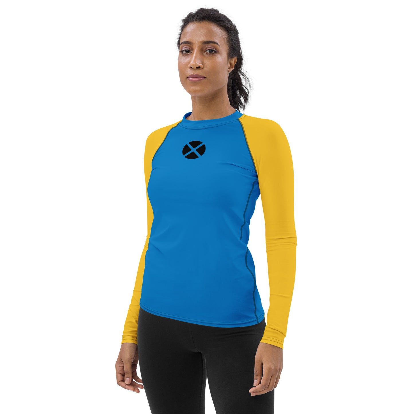 Xavier's School "Blue and Gold" Women's Rash Guard