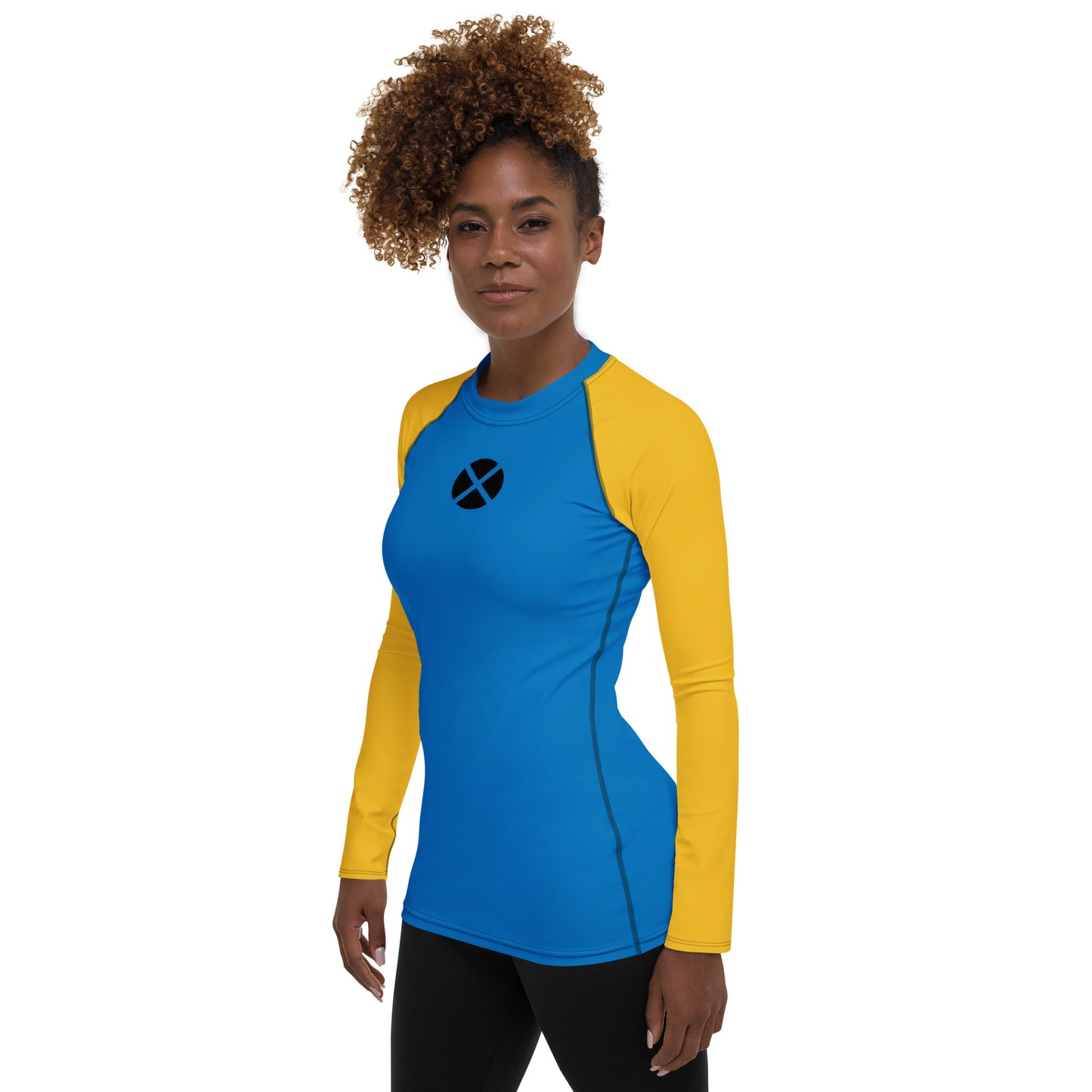 Xavier's School "Blue and Gold" Women's Rash Guard