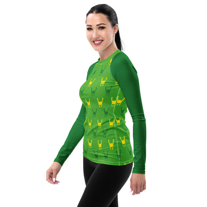 Loki Helmet (Green) Women's Rash Guard