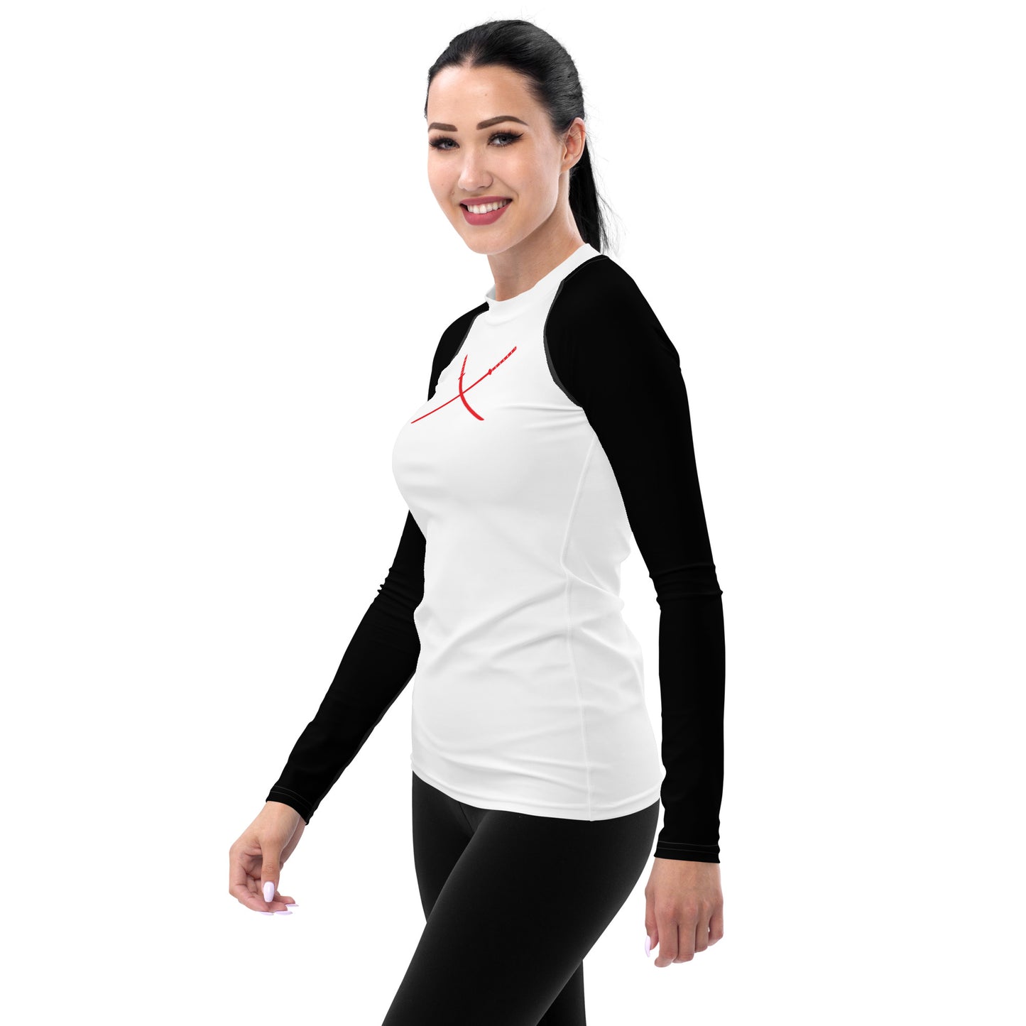 Deadpool Katanas (White) Women's Rash Guard