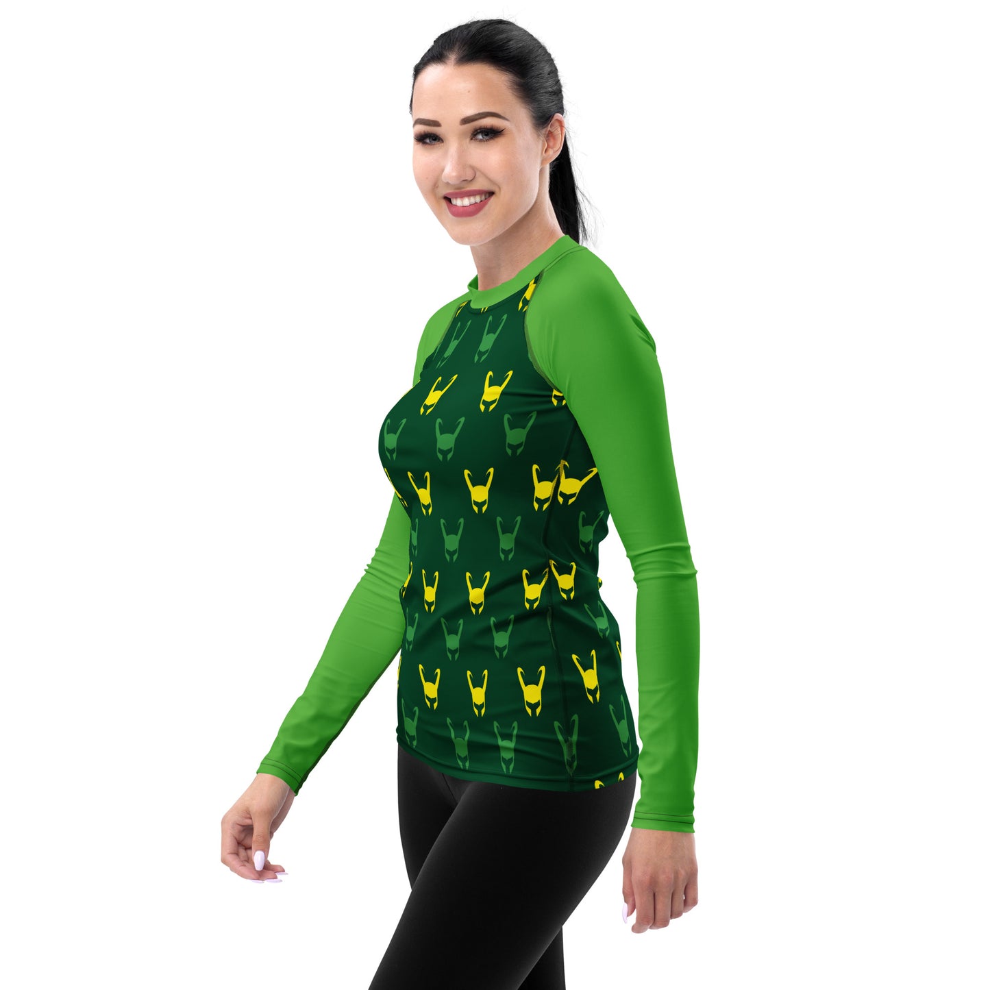 Loki Helmet (Dark Green) Women's Rash Guard