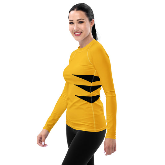 Wolverine (Yellow and Black) Women's Rash Guard