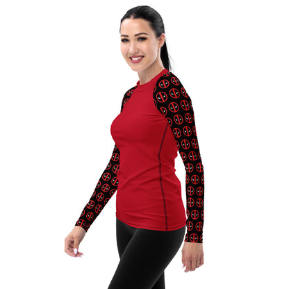 Deadpool Sleeves Women's Rash Guard