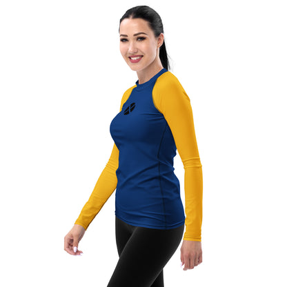 Xavier's School "Blue and Gold" (Dark) Women's Rash Guard