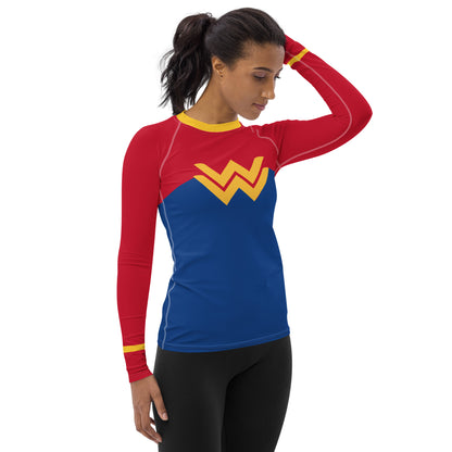 Diana Prince 1990's Women's Rash Guard