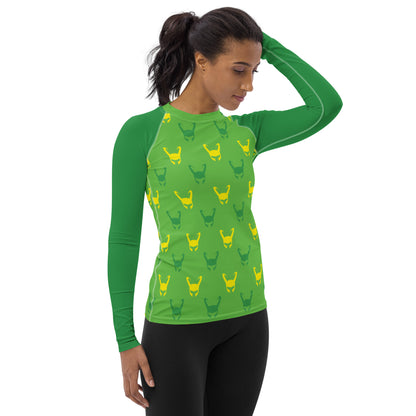 Loki Helmet (Green) Women's Rash Guard