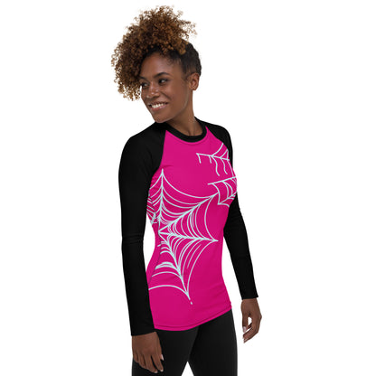 Spider-Gwen Webs (Pink) Women's Rash Guard