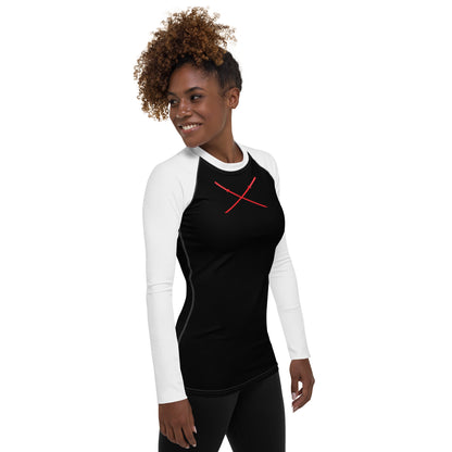 Deadpool Katanas (Black) Women's Rash Guard