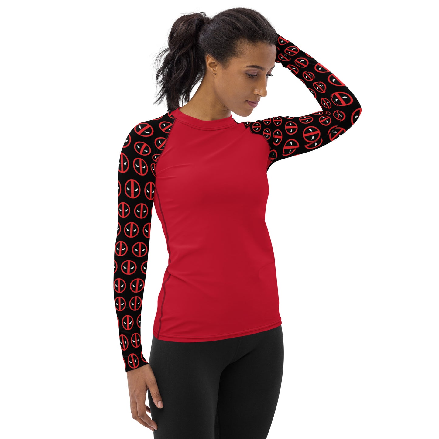 Deadpool Sleeves Women's Rash Guard