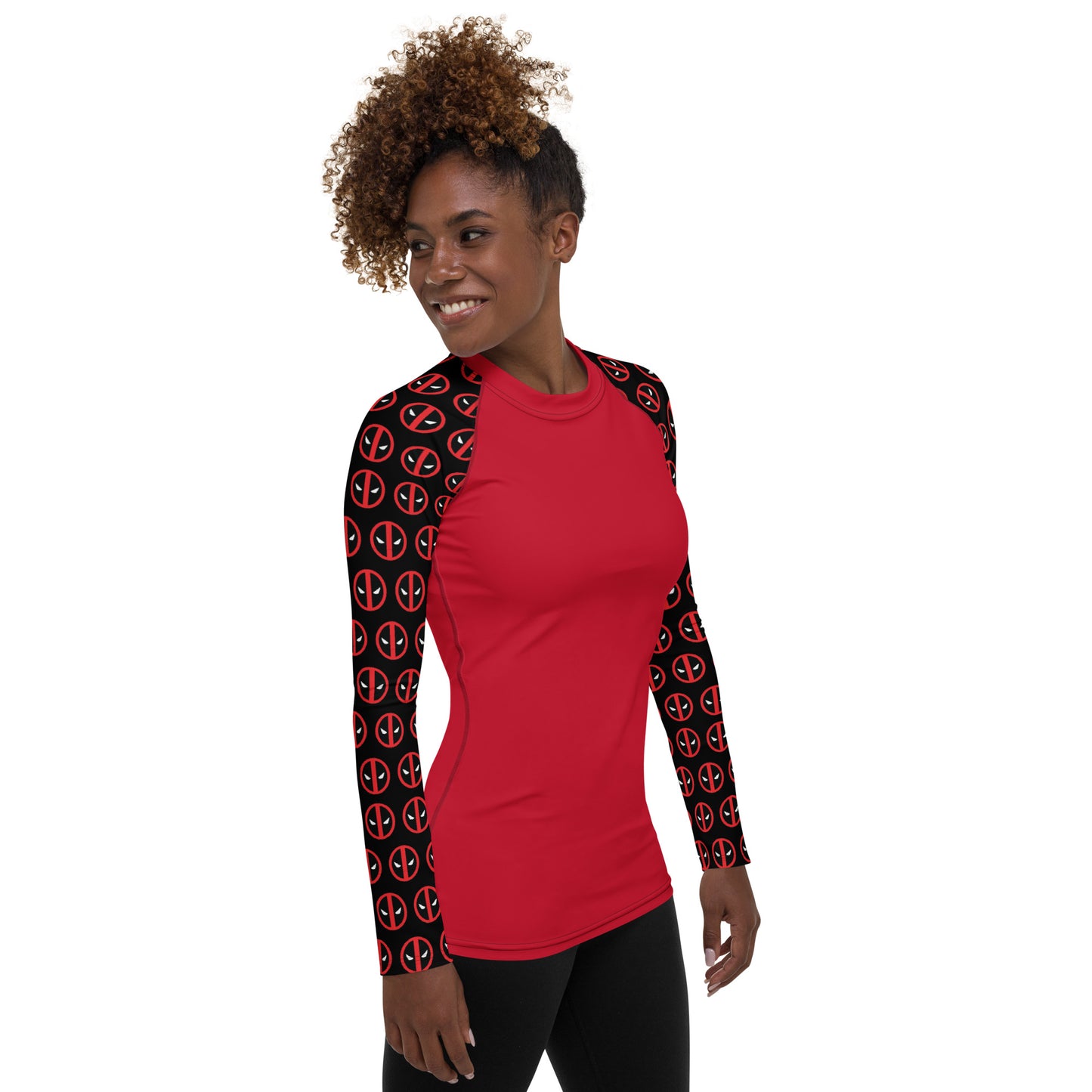 Deadpool Sleeves Women's Rash Guard