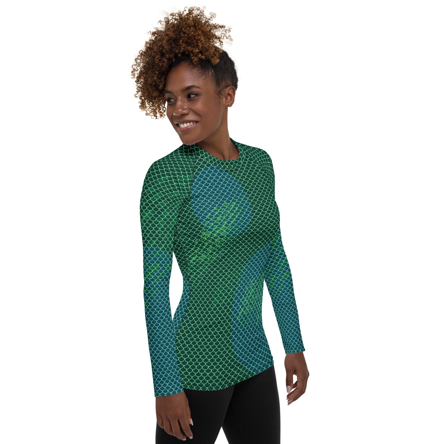 Mermaid Scales Women's Rash Guard