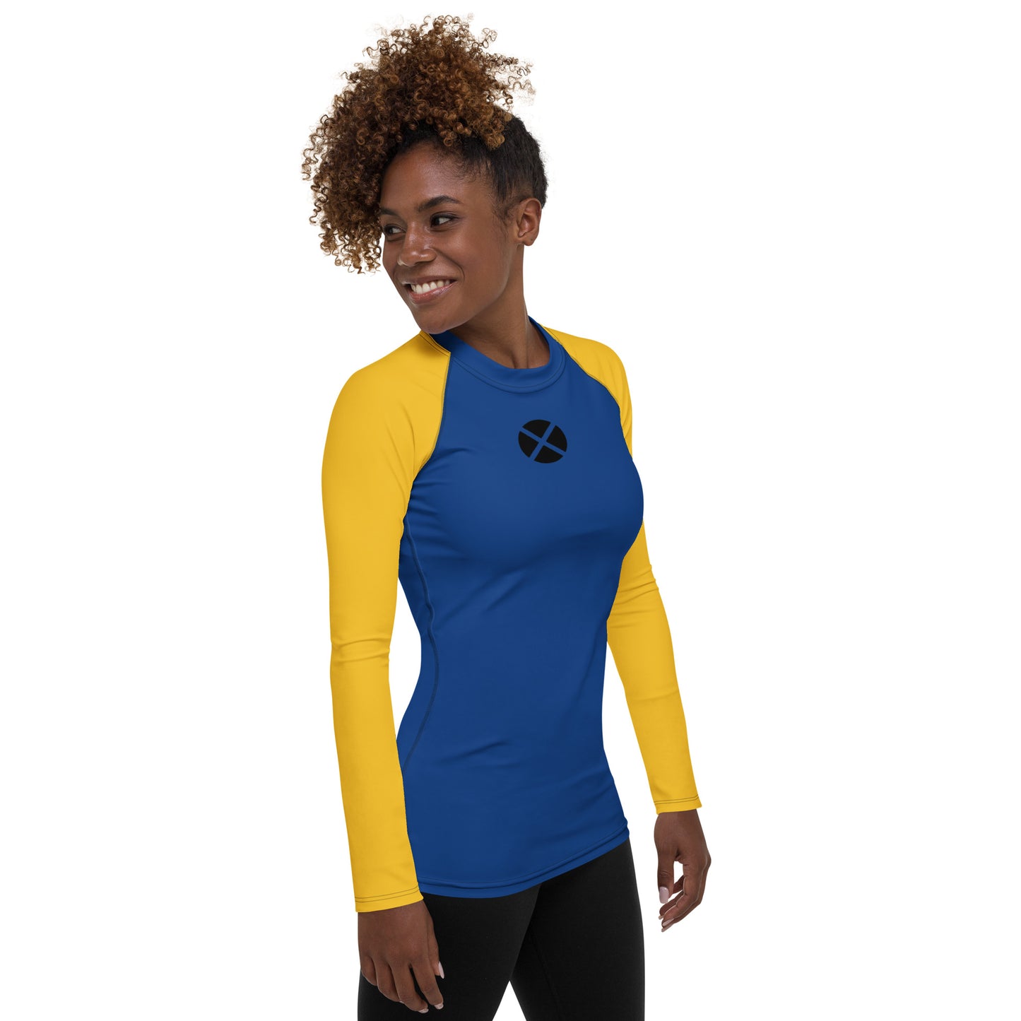 Xavier's School "Blue and Gold" (Dark) Women's Rash Guard