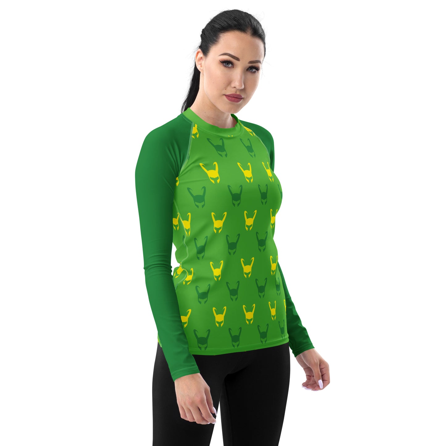 Loki Helmet (Green) Women's Rash Guard