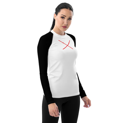 Deadpool Katanas (White) Women's Rash Guard