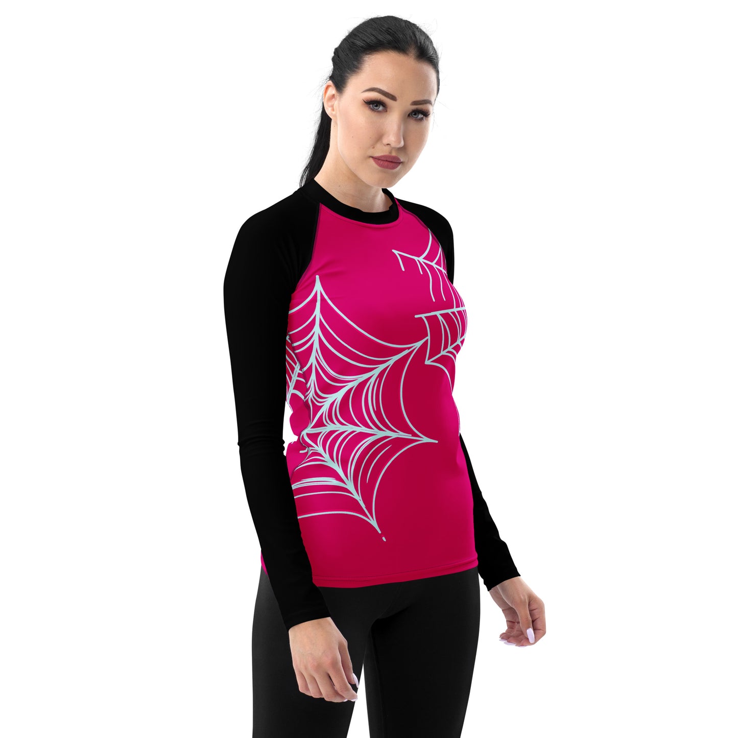 Spider-Gwen Webs (Pink) Women's Rash Guard