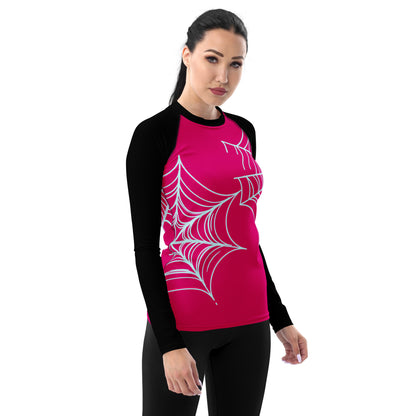 Spider-Gwen Webs (Pink) Women's Rash Guard