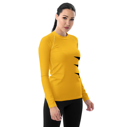 Wolverine (Yellow and Black) Women's Rash Guard