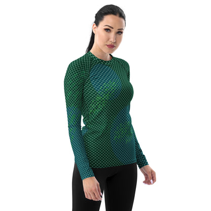 Mermaid Scales Women's Rash Guard