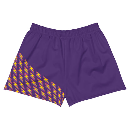 Intergalactic Lightning Bolt Women’s Recycled Athletic Shorts