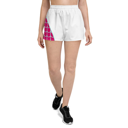 Spider-Gwen Women’s Recycled Athletic Shorts (White)