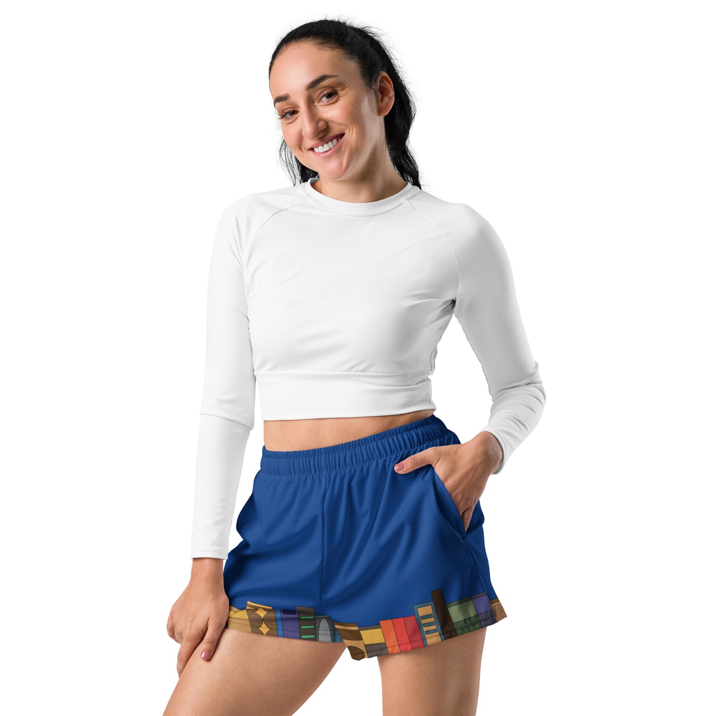 Kamar-Taj Library Women’s Recycled Athletic Shorts