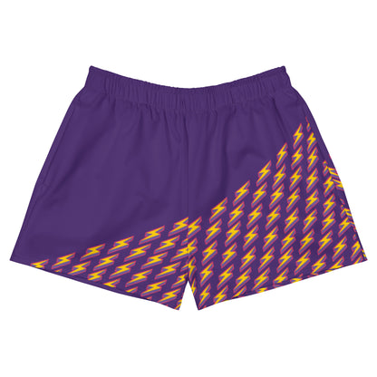 Intergalactic Lightning Bolt Women’s Recycled Athletic Shorts