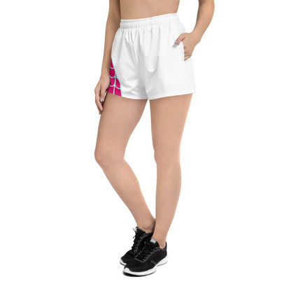 Spider-Gwen Women’s Recycled Athletic Shorts (White)