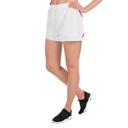 Deadpool Katanas (White) Women’s Recycled Athletic Shorts