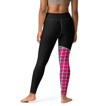 Spider-Gwen Yoga Leggings (Black)