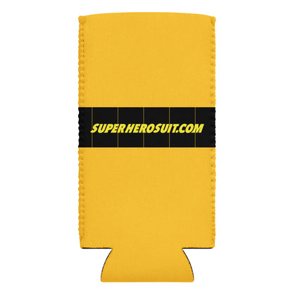 Wolverine Yellow and Black Soda & Beer Can Cooler