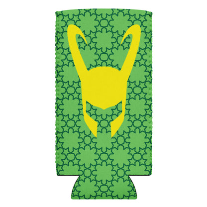 Loki Yellow Helmet Soda & Beer Can Cooler