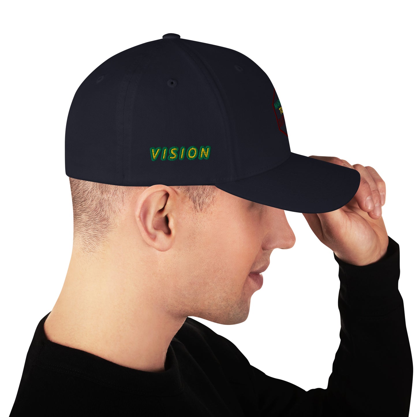 Vision Married to a Witch Hex Embroidered Structured Twill Hat