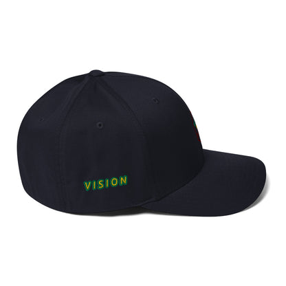 Vision Married to a Witch Hex Embroidered Structured Twill Hat