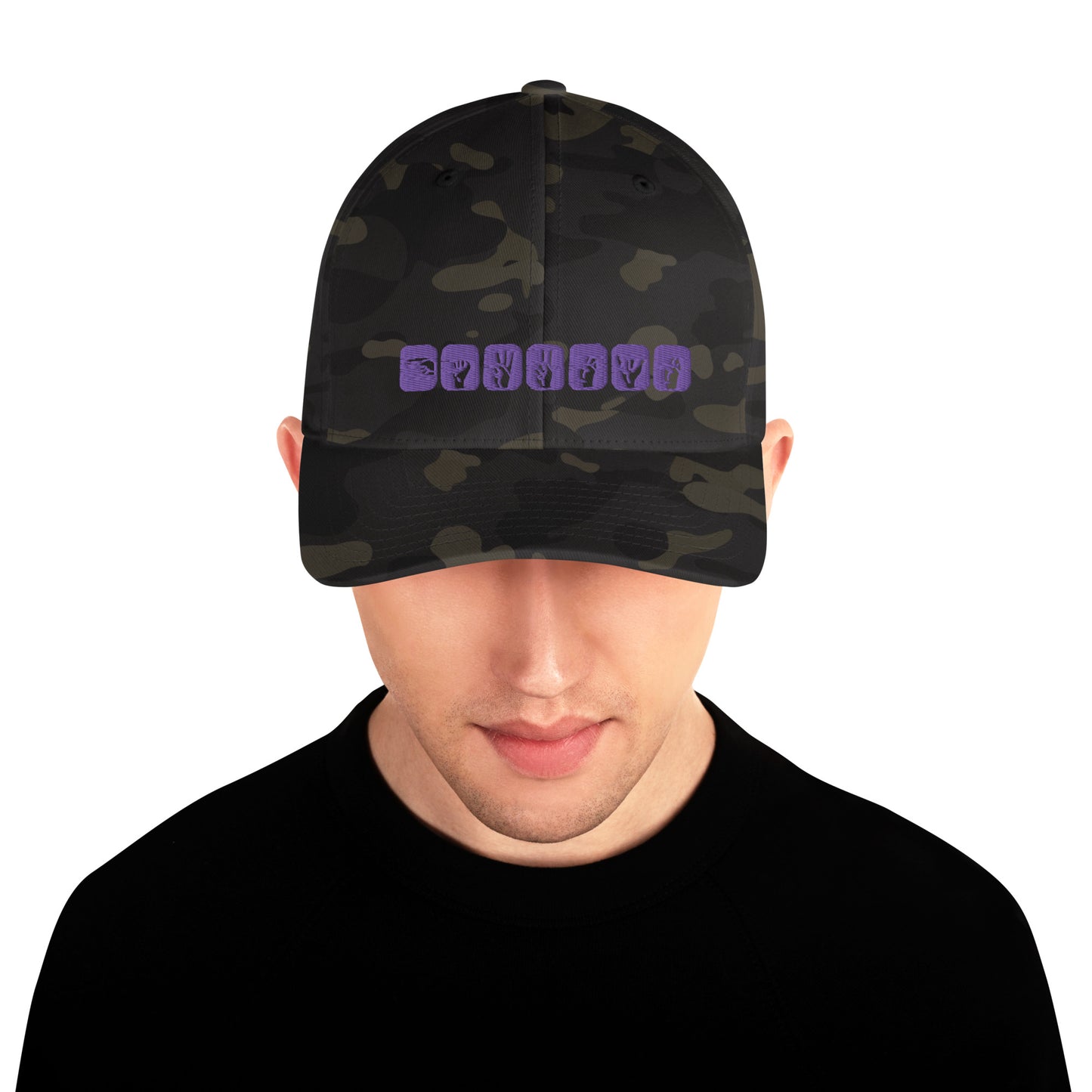 Clint Barton ASL Embroidered Structured Twill Hat