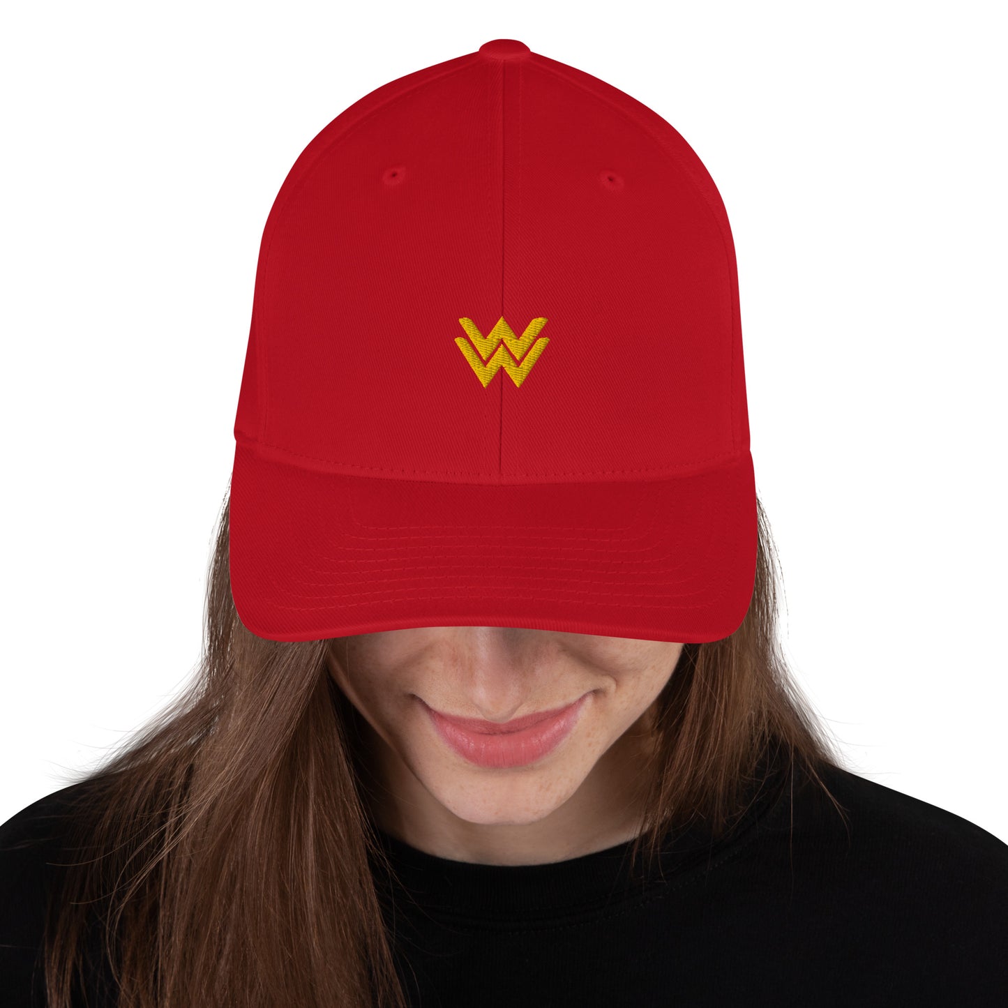 Diana Prince Eagle Embroidered Structured Twill Hat