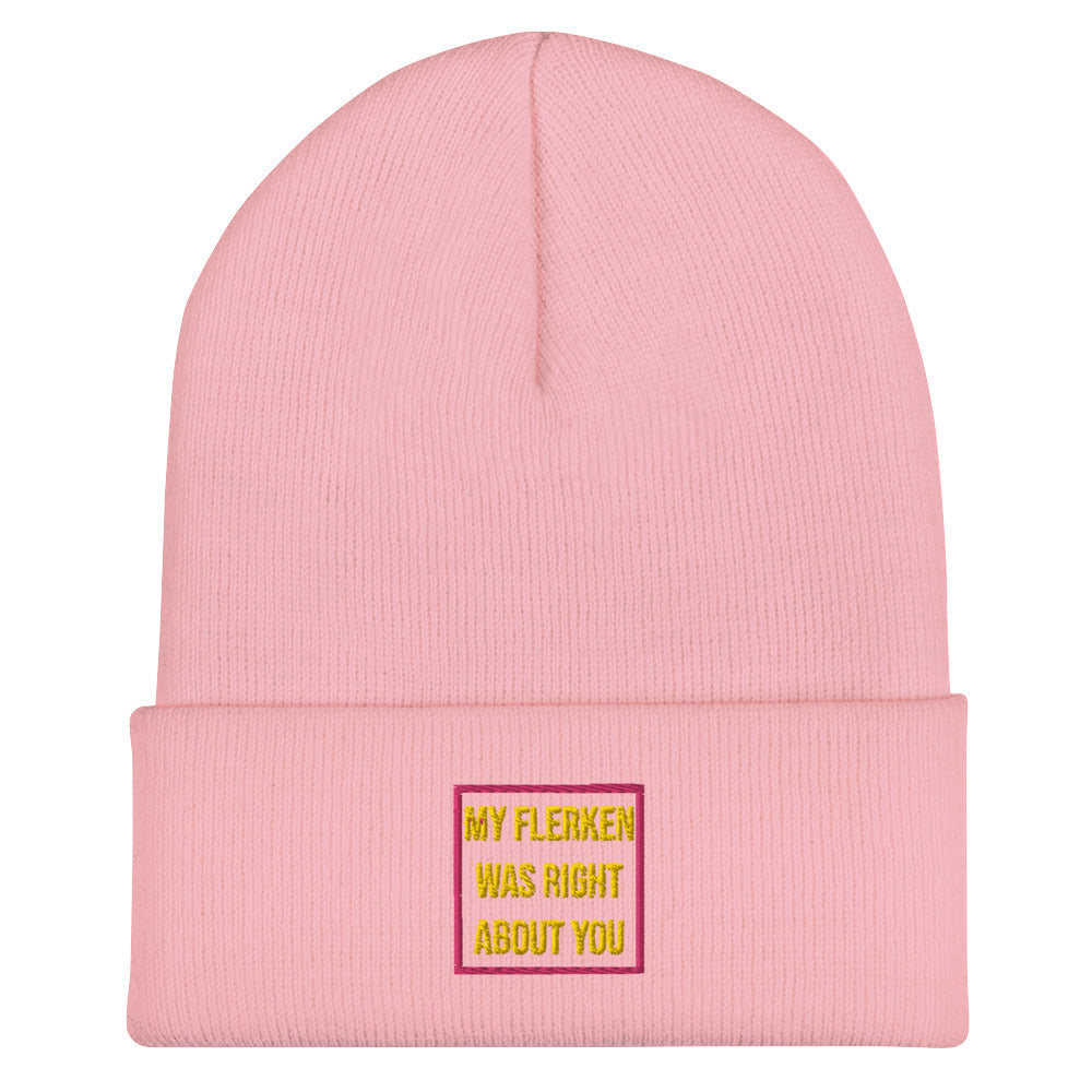 "My Flerken" Embroidered Cuffed Beanie