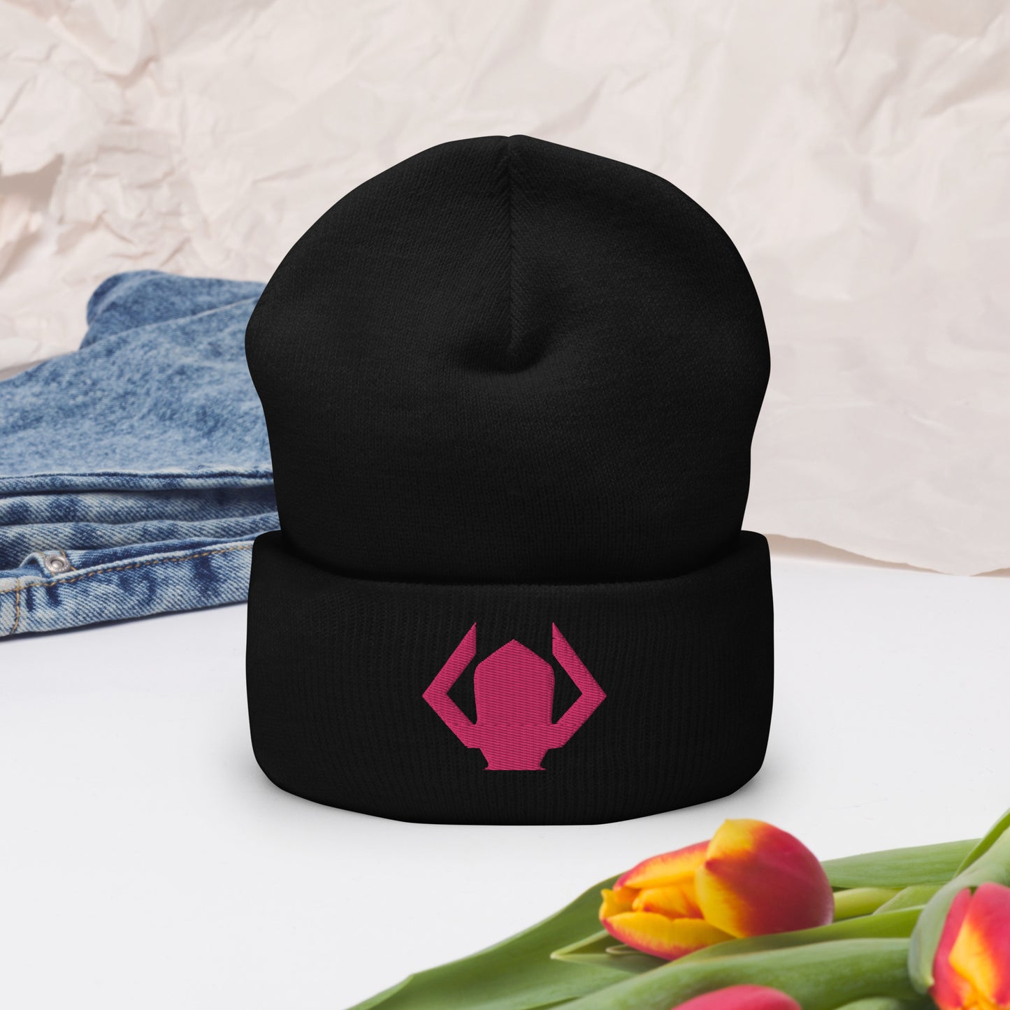 Galactus Embroidered  Cuffed Beanie