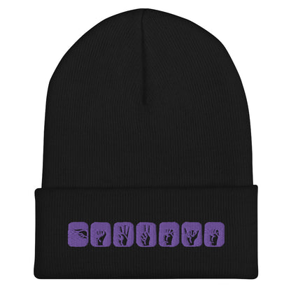 Clint Barton ASL (Hawkeye) Embroidered Cuffed Beanie