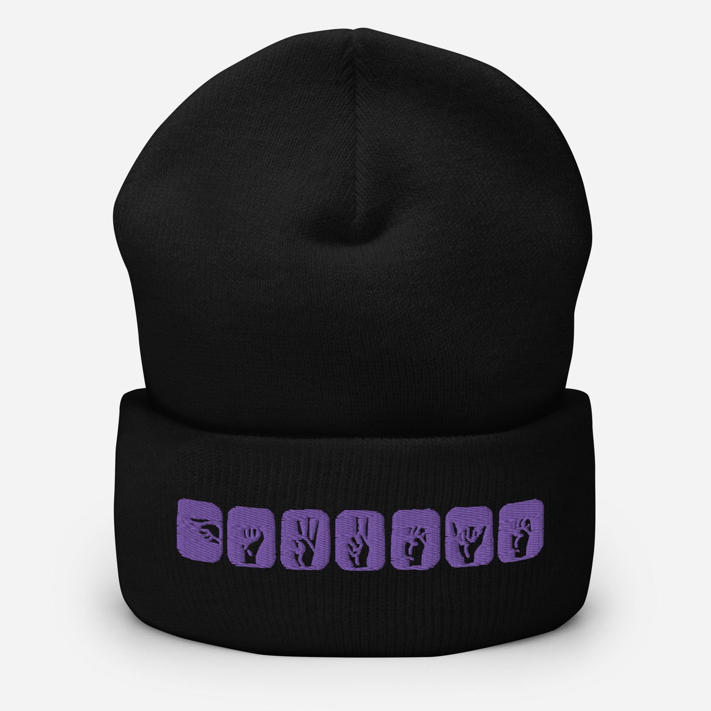 Clint Barton ASL (Hawkeye) Embroidered Cuffed Beanie