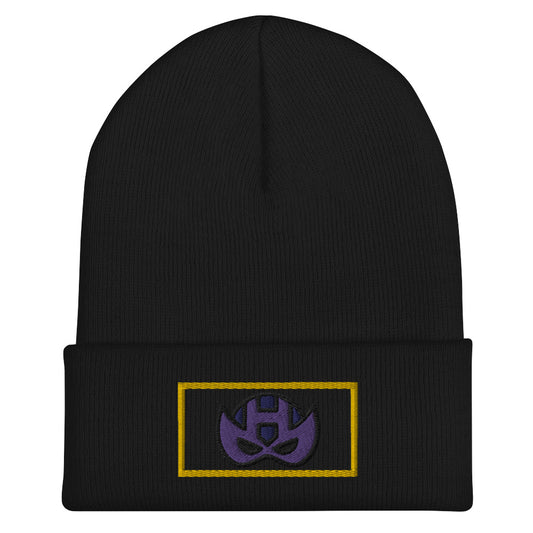 Clint Barton Mask Embroidered Cuffed Beanie